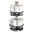 Набір для спецій на підставці 12 шт. 120 мл карусель для спецій Білий HP-1315 - фото №2
