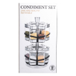 Набір для спецій на підставці 12 шт. 120 мл карусель для спецій Білий HP-1315 - фото №10