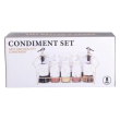 Набір для спецій на підставці з пляшками для олії та оцту 8 предметів Білий HP-1360W - фото №9