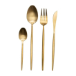 Набір столових приборів 24 предмети столовий набір на 6 персон Бронза HP-20-18 - фото №1