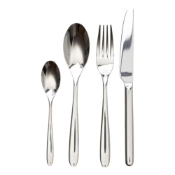 Набір столових приборів на 6 персон 24 предмети столовий набір приборів Сріблястий HP-20-23