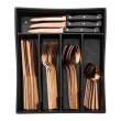 Набір столових приборів у футлярі на 6 персон столовий набір 30 предметів Бронза HP-20-29 - фото №2