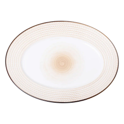 Блюдо порцелянаове 33.5х24.5 см овальне біле HP23389