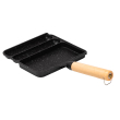 Сковорода прямокутна на 3 секції з антипригарним покриттям чорна HP39572B - фото №3