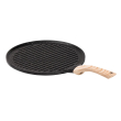 Сковорода гриль кругла Ø 26.5 см низька з гранітним покриттям чорна HP39581B - фото №2