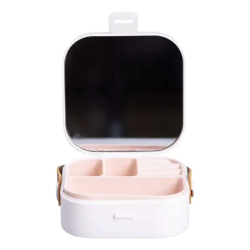 Скринька для прикрас 9×9×3.8 см міні органайзер для ювелірних виробів HP-5-27W