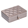 Скринька для прикрас з еко шкіри 16×11×4.7 см органайзер для ювелірних виробів HP-5-30GOLD - фото №6