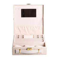 Скринька для прикрас з еко шкіри 2 яруси органайзер для ювелірних виробів HP-5-35B