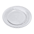 Тарілка десертна скляна Перлини 18,5 см HP-YH-65 - фото №1