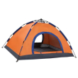 Намет автоматичний на 2 осіб 200*150*110 см, помаранчевий LU016 - фото №1