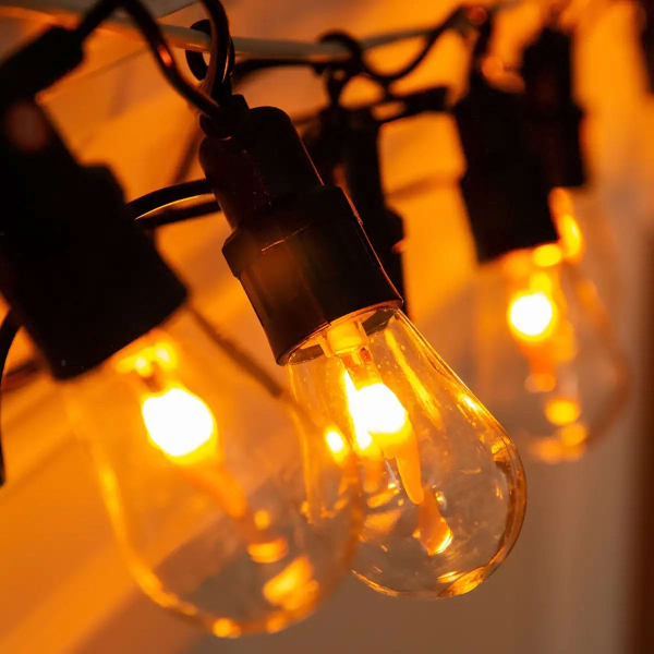 Ретро гірлянда вулична 10 LED лампочок 5 метрів А60 - фото №9