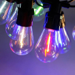 Гірлянда вулична у стилі ретро світлодіодна мультиколор S14 на 10 LED ламп завдовжки 5 метрів S14ML - фото №8