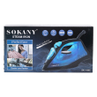 Ручна парова праска 1600 Вт із керамічним покриттям для одягу Синій Sokany SK-11005 - фото №9