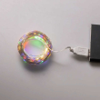 Гірлянда роса 20 метрів USB на 200 led світлодіодів крапля 20 метрів білий дріт мультиколор USB200L20MWML - фото №6