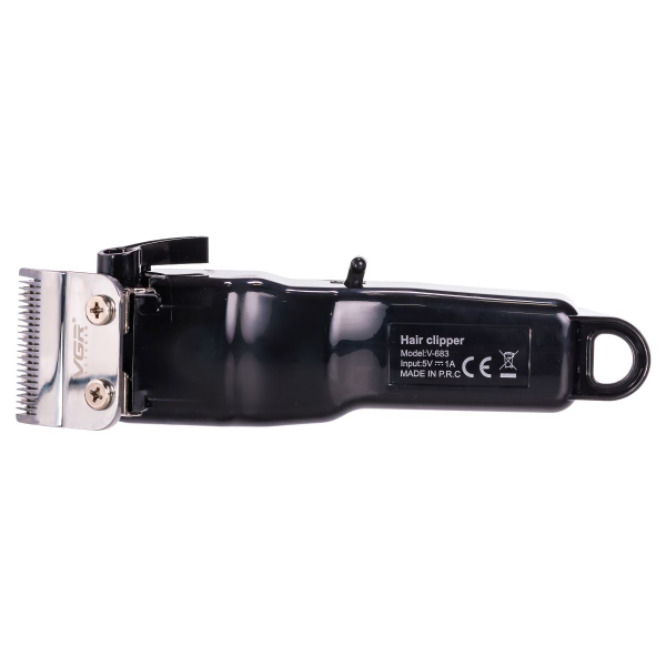 Машинка для стрижки LED професійна з насадками VGR V-683 - фото №3
