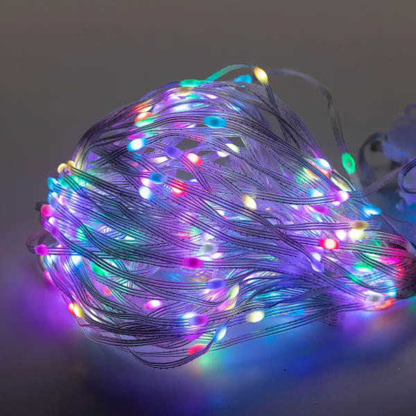Розумна гірлянда Smart штора 400 LED 3*3 м з керуванням зі смартфона, мультиколор W006SH - фото №6