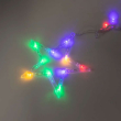 Електрична гірлянда Зірка штора 3 метри на вікно для фотозон мультиколор WYF11ML - фото №6