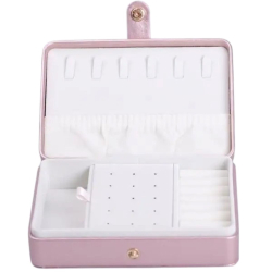 Скринька для прикрас з еко шкіри 16×11×4.7 см органайзер для ювелірних виробів HP-5-30PP