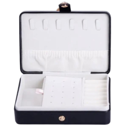 Скринька для прикрас з еко шкіри 16×11×4.7 см органайзер для ювелірних виробів HP-5-30B