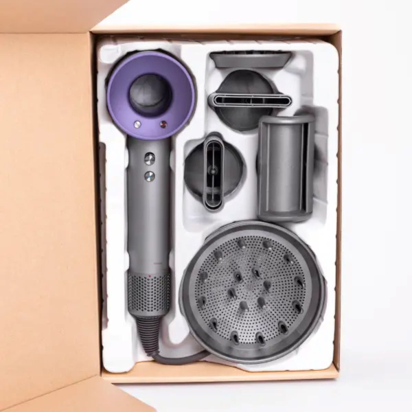 Фен стайлер для волосся 5 в 1 Supersonic Premium 1600 Вт 5 насадок 3 режими швидкості Фіолетовий PH770V - фото №13