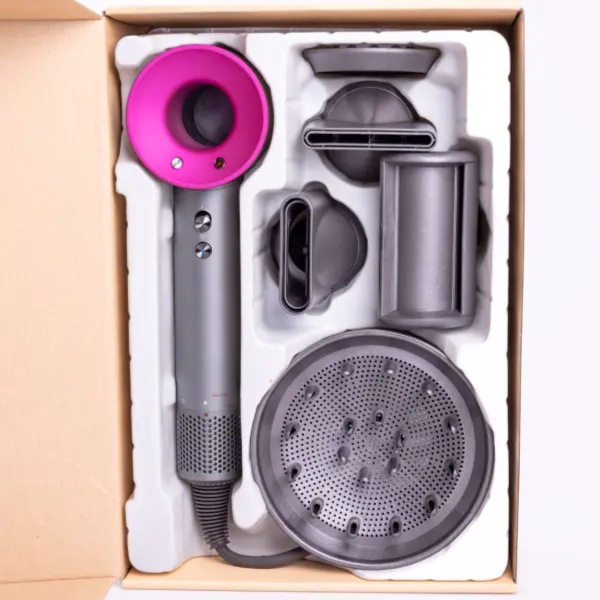 Фен стайлер для волосся 5 в 1 Supersonic Premium 1600Вт 5 насадок 3 режими швидкості з іонізацією Рожевий PH770P - фото №11