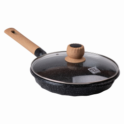 Алюмінієва сковорода 2,2 л з мармуровим антипригарним покриттям Ø 26 см MGC Black HP-4-424B