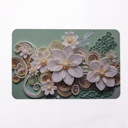 Антиковзний 3D-килимок з м'якого діатоміту 38×58 (см) вологопоглинальний HP-42-62