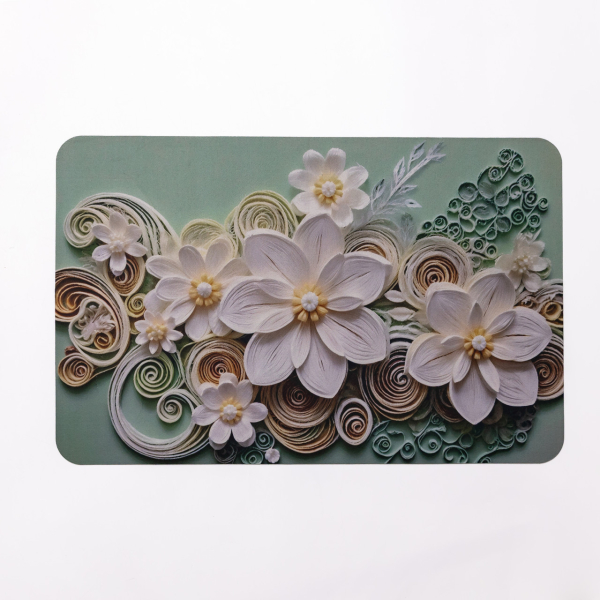 Антиковзний 3D-килимок з м'якого діатоміту 38×58 (см) вологопоглинальний HP-42-62 - фото