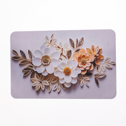 Антиковзний 3D килимок з м'якого діатоміту 38×58(см) вологопоглинаючий HP-42-63