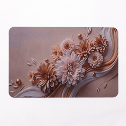 Антиковзний 3D килимок з м'якого діатоміту 38×58(см) вологопоглинаючий HP-42-65