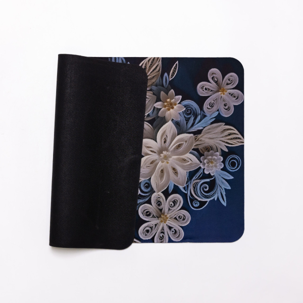 Антиковзний 3D-килимок з м'якого діатоміту 38×58 (см) вологопоглинальний Синій HP-42-61 - фото №2