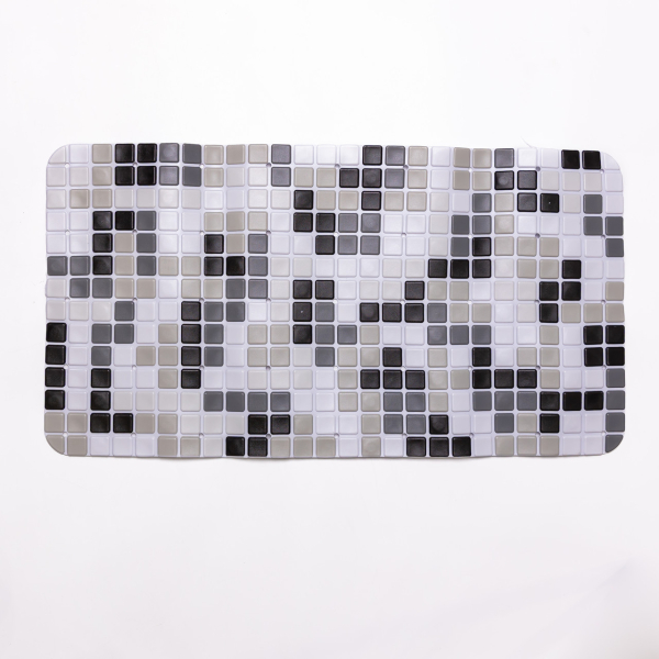 Антиковзкий килимок на присосках для ванни та душу 65×35 (см) силіконовий Сірий HP-42-47G - фото