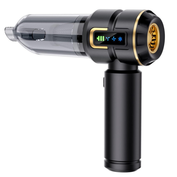 Автомобільний ручний пилосос 6000 мАч акумуляторний Чорний HP-11-6697BB - фото №2