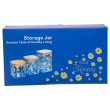 Банки для сипучих продуктів набір з 3 шт з бамбуковими кришками 700 (мл), 900 (мл), 1.2 (л) HP-33-3 - фото №5