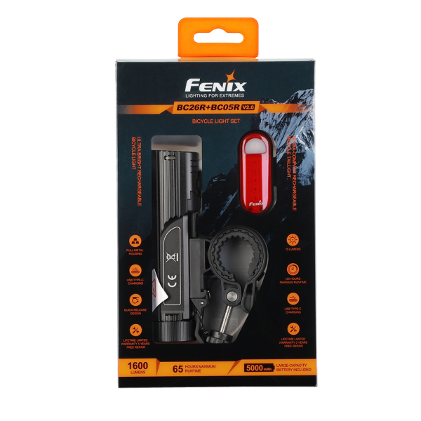 Комплект велофара Fenix BC26R+BC05RV20 - фото