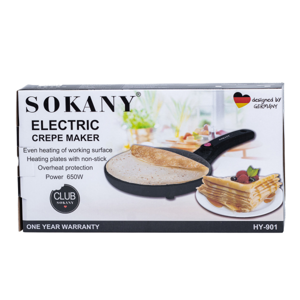 Млинниця електрична Sokany HY901 20 (см) біла - фото №5
