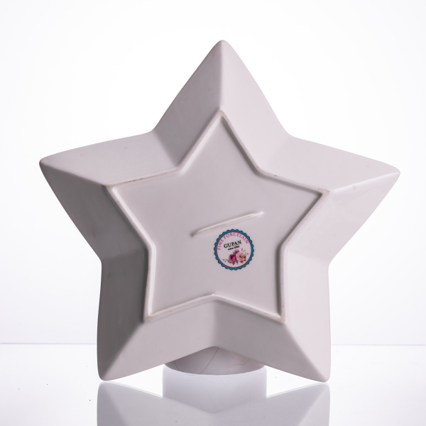 Сервірувальне новорічне блюдо для закусок Christmas 25,5 (см) з порцеляни HP-SDHK-19 - фото №2