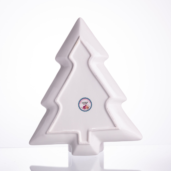 Сервірувальне новорічне блюдо для закусок Christmas 29×24×2 (см) порцеляна HP-SDHK-17 - фото №4