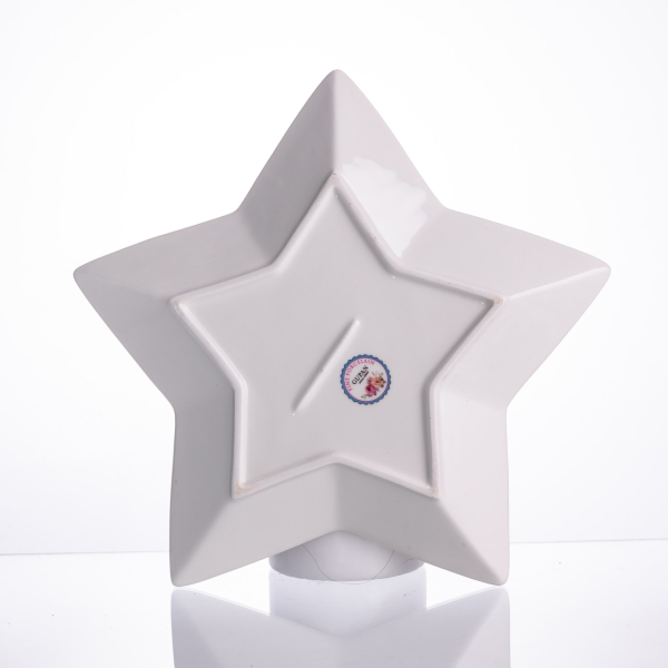 Сервірувальне новорічне блюдо для закусок Santa 25,5 (см) з порцеляни HP-SDHK-20 - фото №4