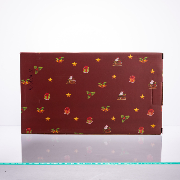 Сервірувальне новорічне блюдо для закусок з порцеляни Santa 30,5×17,5×2,5 (см) HP-SDHK-22 - фото №6