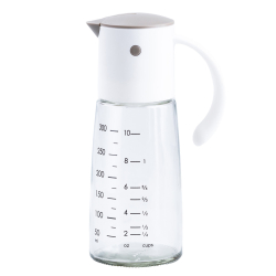 Пляшка дозатор для олії та оцту 300 мл з носиком і мірною шкалою Сірий HP16297W