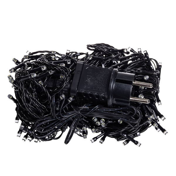 Гірлянда Нитка вулична 30 (м) 300 LED чорний провід Білий CF300L30MBW - фото №7