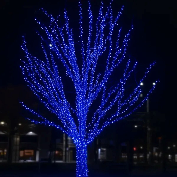 Гірлянда Нитка вулична 30 (м) 300 LED чорний провід Синій CF300L30MBBL - фото №8