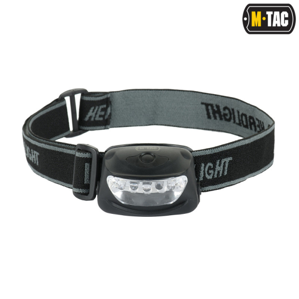 M-Tac ліхтар налобний 4+1 LED Black - фото №9