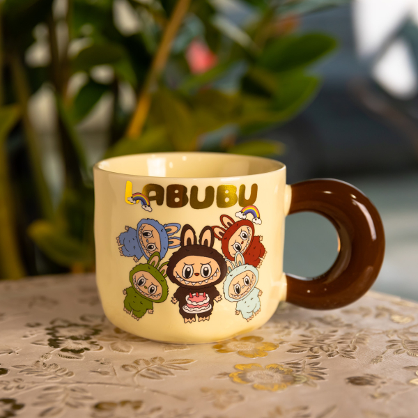 Чашка порцелянова Labubu 400 (мл) подарункова кружка прикольна чашка для дітей на подарунок FM-21A - фото