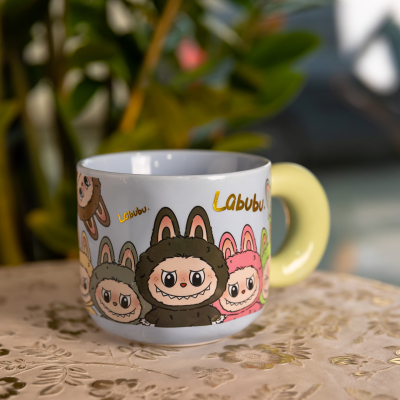 Чашка порцелянова Labubu 400 (мл) подарункова кружка прикольна чашка для дітей на подарунок FM-22D - фото