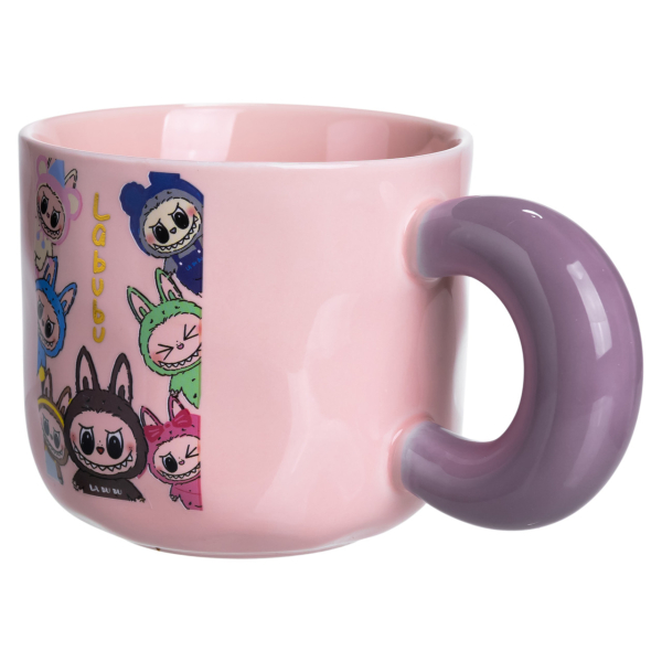 Чашка порцелянова Labubu Brighten Your Day 400 (мл) подарункова кружка прикольна чашка для дітей на подарунок FM-22B - фото №4