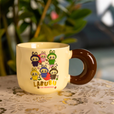 Чашка порцелянова Labubu The Monsters 400 (мл) подарункова кружка прикольна чашка для дітей на подарунок FM-21B - фото