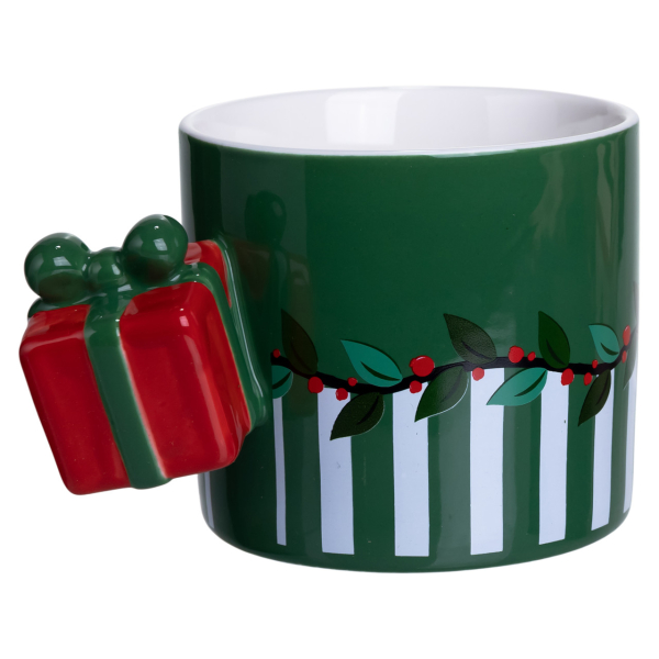 Чашка порцелянова новорічна Merry Christmas 400 (мл) Зелена Yiwu FM-CS-49GR - фото №2