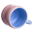 Кубок порцелянова з магнітом Бант 400 (мл) подарункова кружка прикольна чашка для дітей на подарунок Рожевий з блакитним FM-52C - фото №3